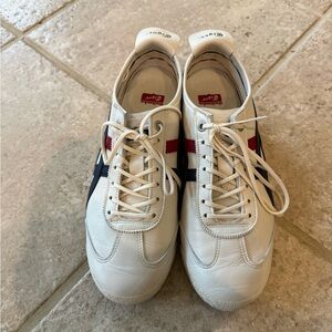 Onitsuka Tiger Mexico 66 SD Size US Women 8.5 (Men’s 7.5) Cream/Peacoat/Navy/Red